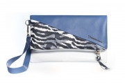 Clutch airy blue e zebrata