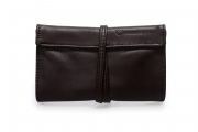 Portatabacco marrone in vera pelle