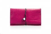 Portatabacco Easy fuxia in vera pelle