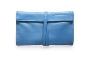 Portatabacco Blu Avio in vera pelle