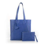 Brava Blu, borsa shopper di vera pelle