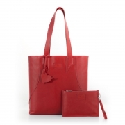 Brava Rossa, borsa shopper di vera pelle