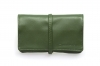 Portatabacco borsello verde in vera pelle